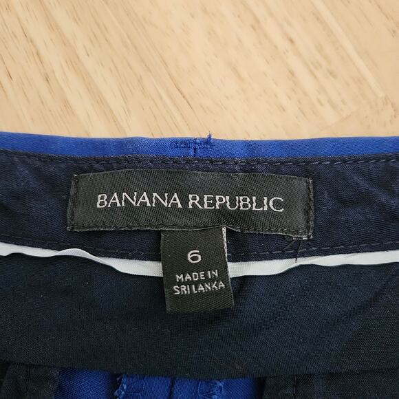 Banana Republic Women's Ryan Fit Royal Blue Crop Ankle Pant Size 6 - Picture 4 of 9
